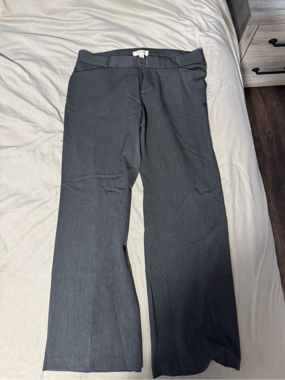 Michael Kors Charcoal Straight-Leg Dress Trousers